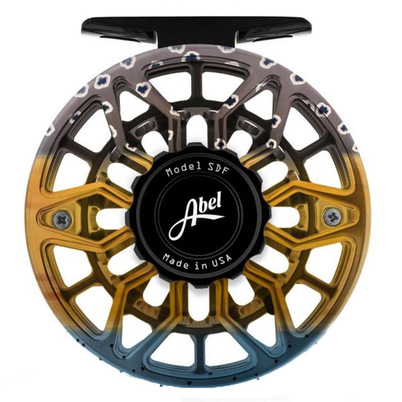 Abel SDF 4/5 Solid Fly Reel With Native Brook Trout For Sale