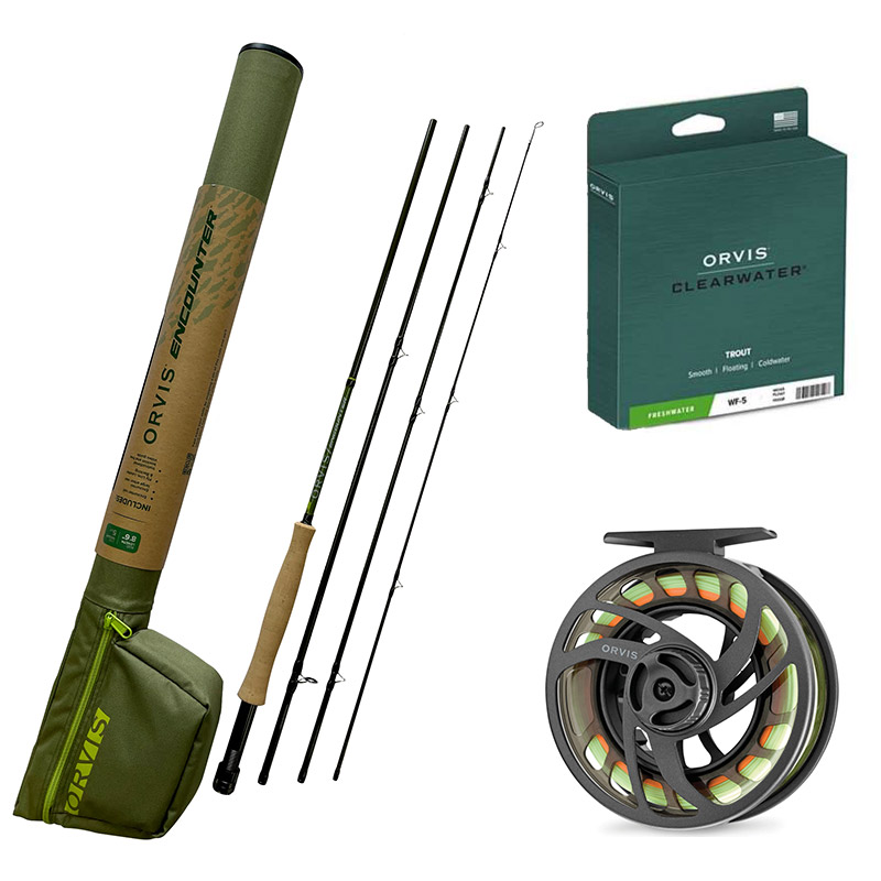 ORVIS ENCOUNTER 8ft 6in 5wt - 4pc OUTFIT — TCO Fly Shop